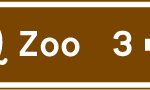 Junction ahead leading to a tourist attraction