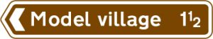 Direction and distance to a tourist attraction