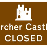 Tourist attraction ahead is closed