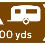 Camping and caravan site 300 yards in the direction indicated