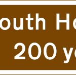 Youth hostel 200 yards in the direction indicated