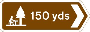 Direction and distance to picnic area