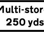 Direction and distance to a multi-storey parking place