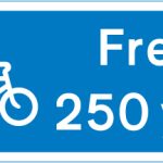 Direction and distance to a free parking place for pedal cycles