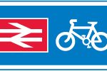 Direction of route to railway station for pedestrians and pedal cycles
