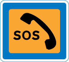Emergency telephone ahead