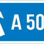 Number of route reached from a motorway exit road