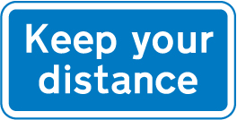 Drivers should keep their distance from the vehicle in front