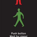 Near side light signals and instructions for pedestrians at a pedestrian facility controlled by light signals