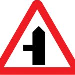 Side road ahead (left)