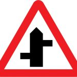 Staggered junction ahead (left/right)