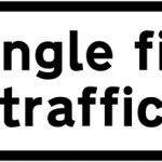 Convergence of traffic to a single file in each direction