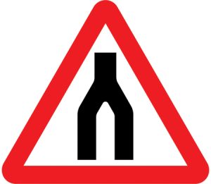 Dual carriageway ends ahead