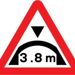 Maximum headroom of 3.8m at arch bridge ahead