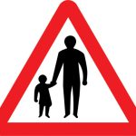 Pedestrians in road ahead