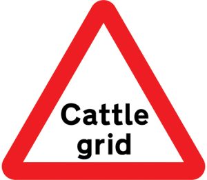 Cattle grid ahead
