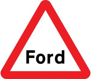 Ford warning sign