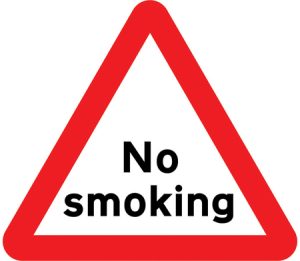 No smoking warning