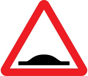 Road hump or series of road humps ahead