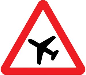 Low flying aircraft or sudden aircraft noise likely ahead