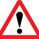 Other danger ahead. Plate beneath indicates the nature of the hazard