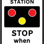Warning of light signals in the vicinity of a fire station