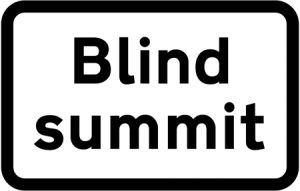 Blind summit ahead