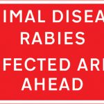 Area infected by animal disease ahead