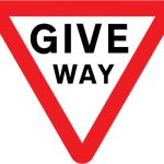 Give way to traffic on the major road