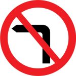 No left turn for vehicular traffic
