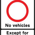 Entry to pedestrian zone restricted except for permit holders