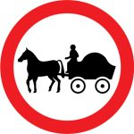 Horse drawn vehicles prohibited
