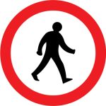 Pedestrians prohibited