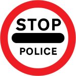 Vehicular traffic must not go beyond the sign where displayed temporarily by a constable in uniform or by a traffic warden