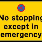 No stopping in lay-by except in emergency
