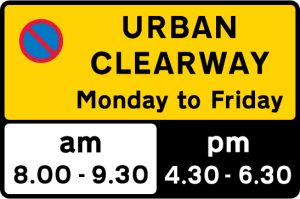 No stopping during periods indicated except to pick up or set down passengers