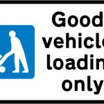 Bay reserved for loading and unloading by goods vehicles