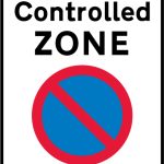 Entrance to a controlled parking zone