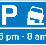 Vehicles may be parked partially on the verge or footway during the period indicated