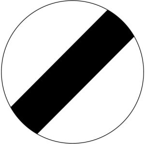 National speed limits apply