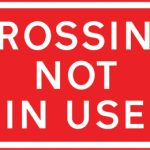 Zebra or signal controlled crossing temporarily out of use