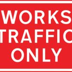 Temporary access to a construction or road works site