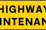 Nature of work being done by vehicle working on the highway