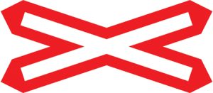 Location of railway or tramway level crossing without a gate or barrier