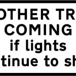 Level crossing ahead is crossed by more than one railway or tramway track, and more than one train or tramcar may pass over it in quick succession