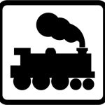 Open railway level crossing without light signals