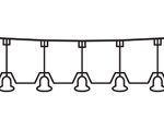 Load gauge giving audible warning to drivers where vehicle exceeds safe height under electrified overhead cables