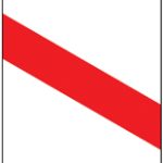 Countdown marker to railway or tramway level crossing