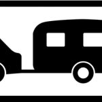Parking for motorised caravans or caravans drawn by motor vehicles