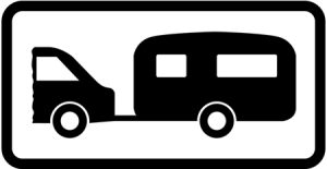 Parking for motorised caravans or caravans drawn by motor vehicles